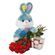 red roses with plush toy and chocolates. Sumy